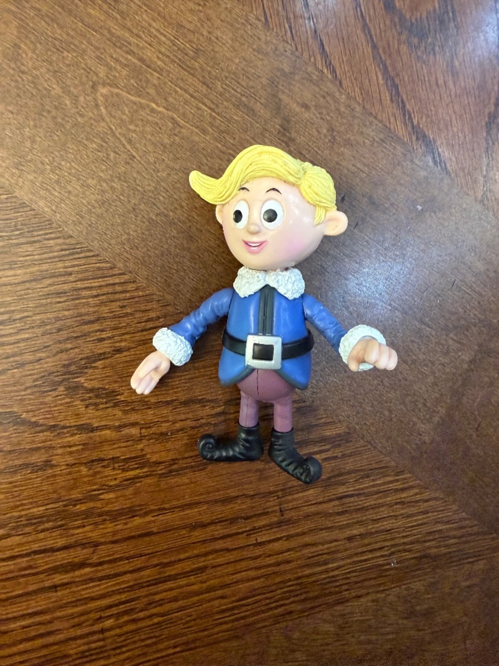 4-inch poseable action figure of Hermey the Elf from Rudolph the Red-Nosed Reind